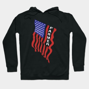 Independence Day Gifts Farmer American Flag T-shirt Hoodie